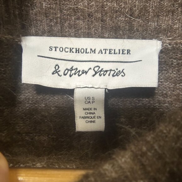 EUC Stockholm Atelier & Other Stoties Women's Brown Sweater Size Small - Picture 7 of 13